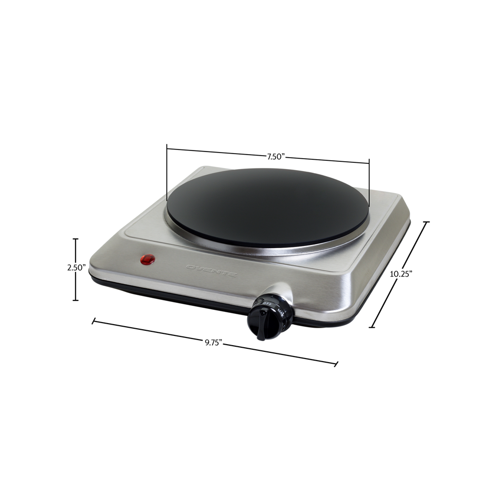 Ovente 7.5” Single-Plate Infrared Glass Cooktop BGI201S