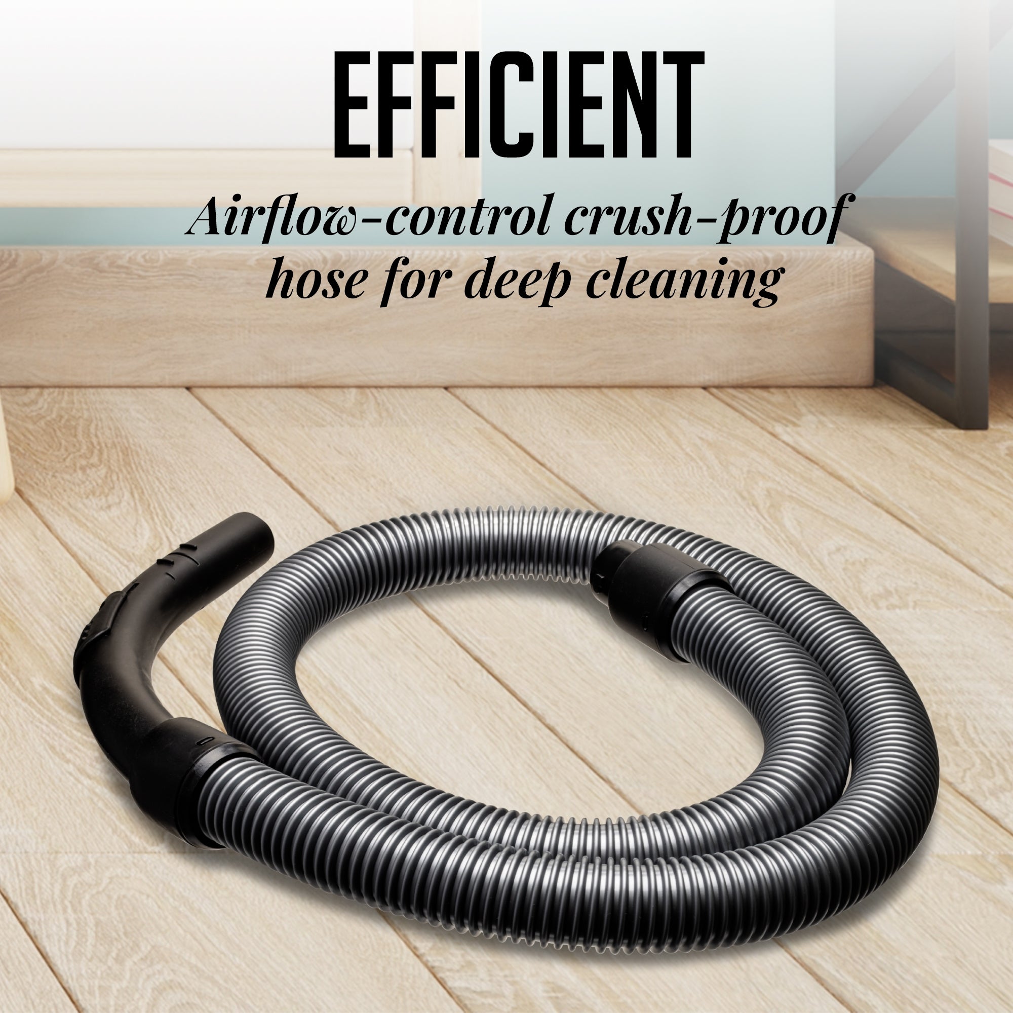 Ovente Replacement Vacuum Cleaner Hose for Bagless Canister Vacuum Cleaners ACPST2021