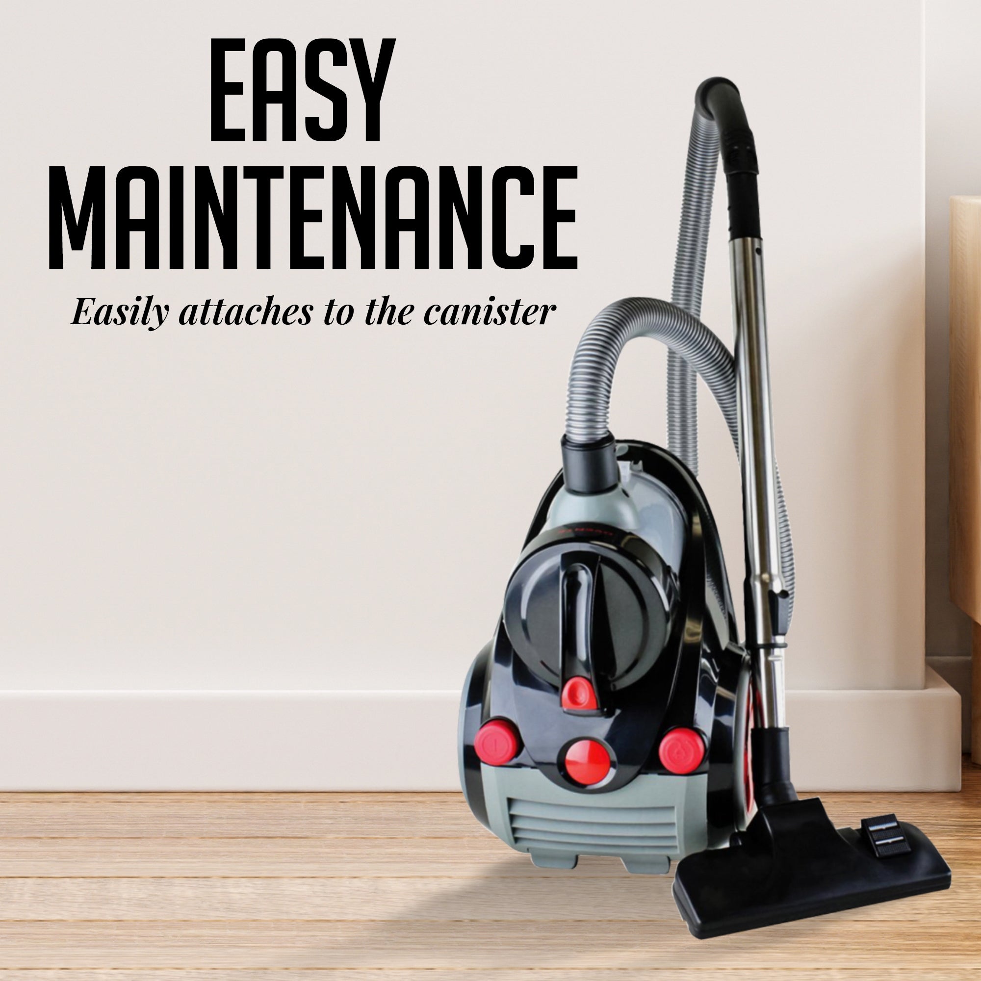 Ovente Replacement Vacuum Cleaner Hose for Bagless Canister Vacuum Cleaners ACPST2021