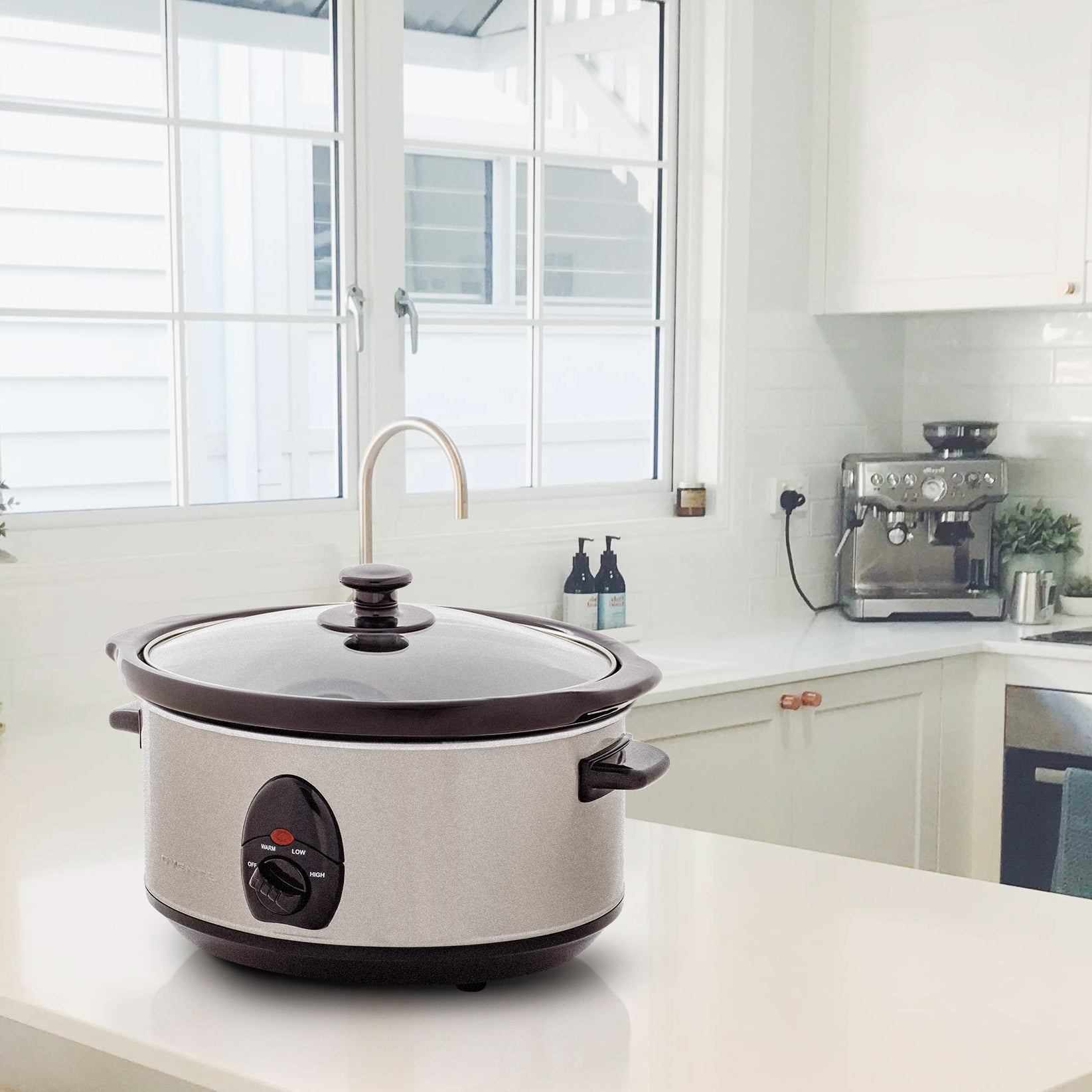 Ovente 3.5L Slow Cooker with Stoneware Crock