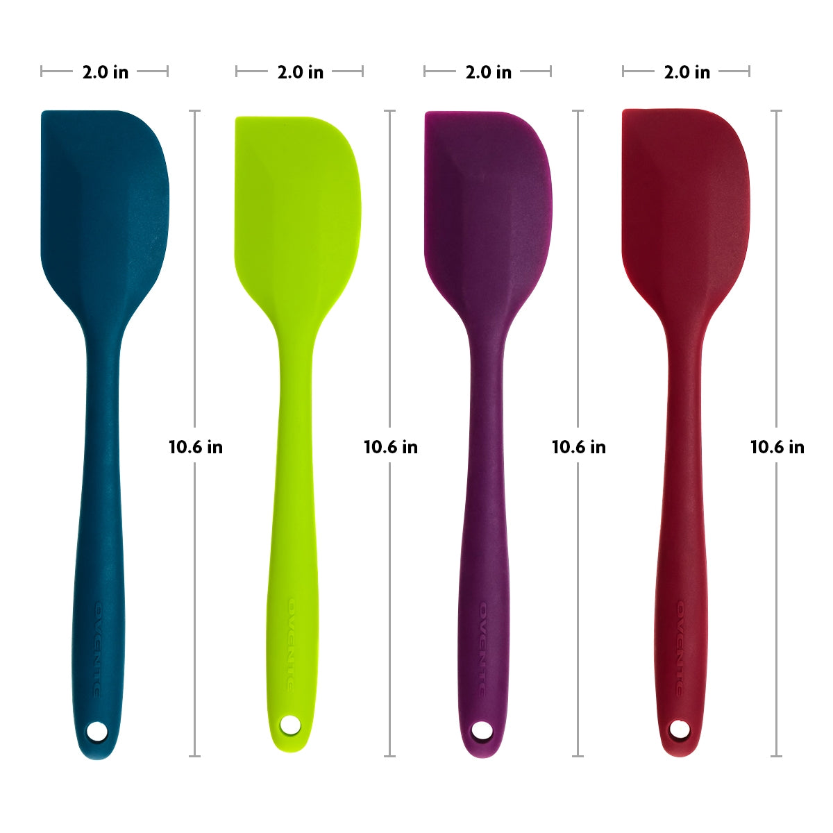 Ovente Stainless Steel Core Silicone Spatula SP1001 Series