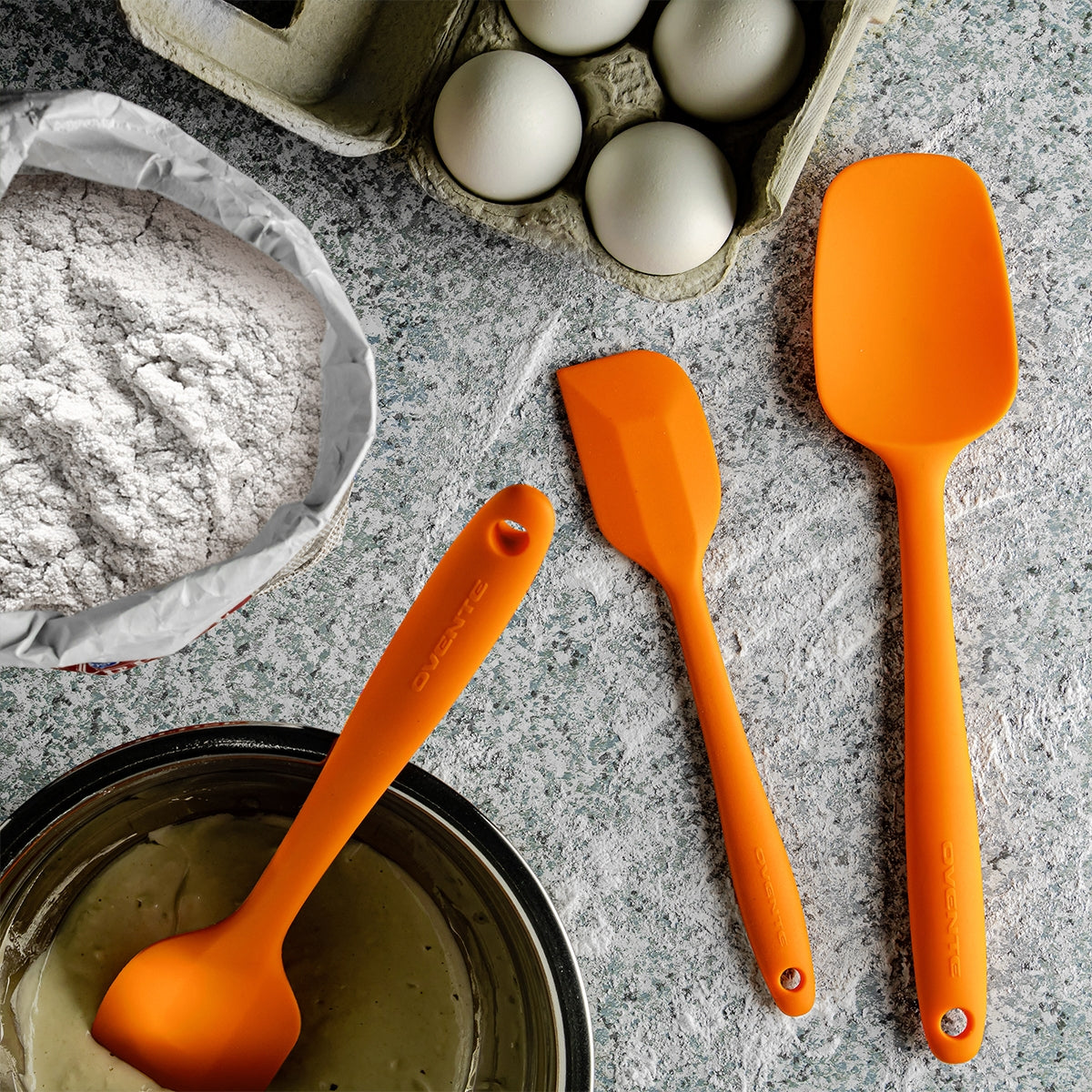 Ovente 5-Piece Stainless Steel Core Silicone Spatula Set SP12305 series