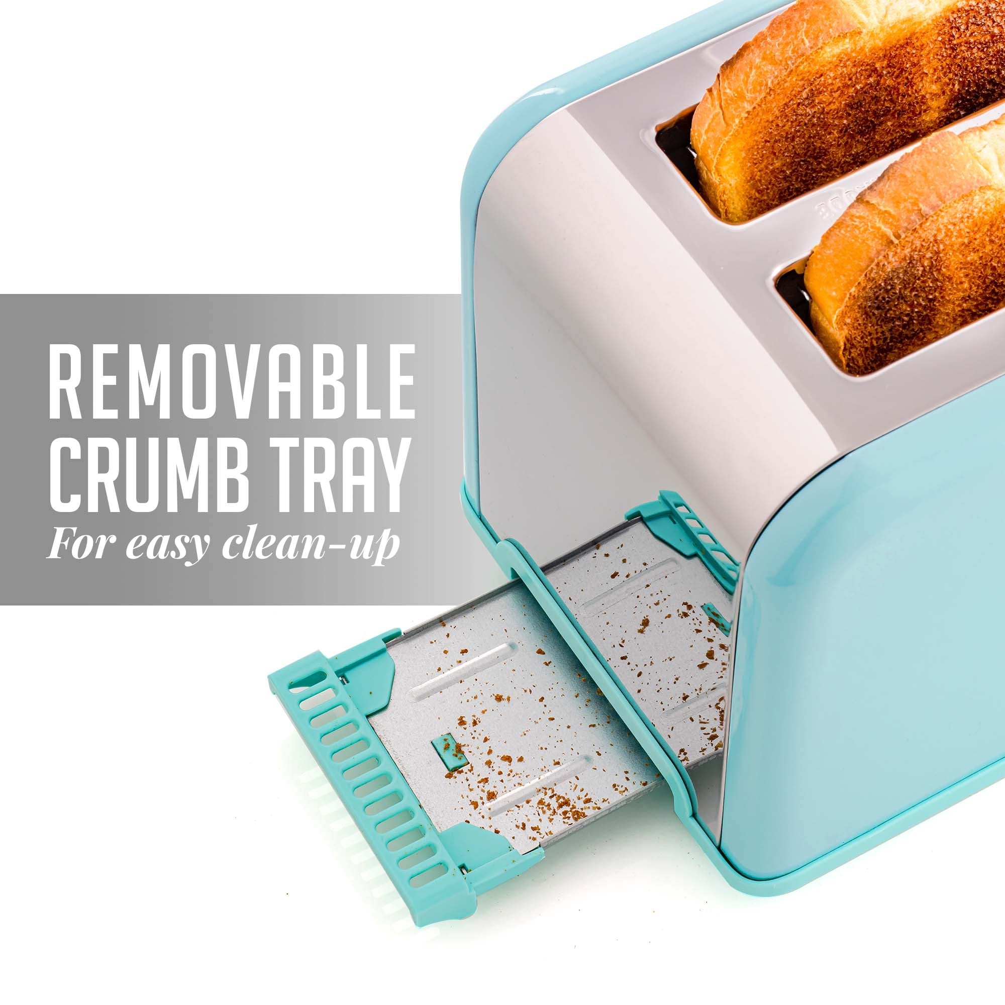 Ovente 2-Slice Toaster with Extra-Wide Slots TS2450T