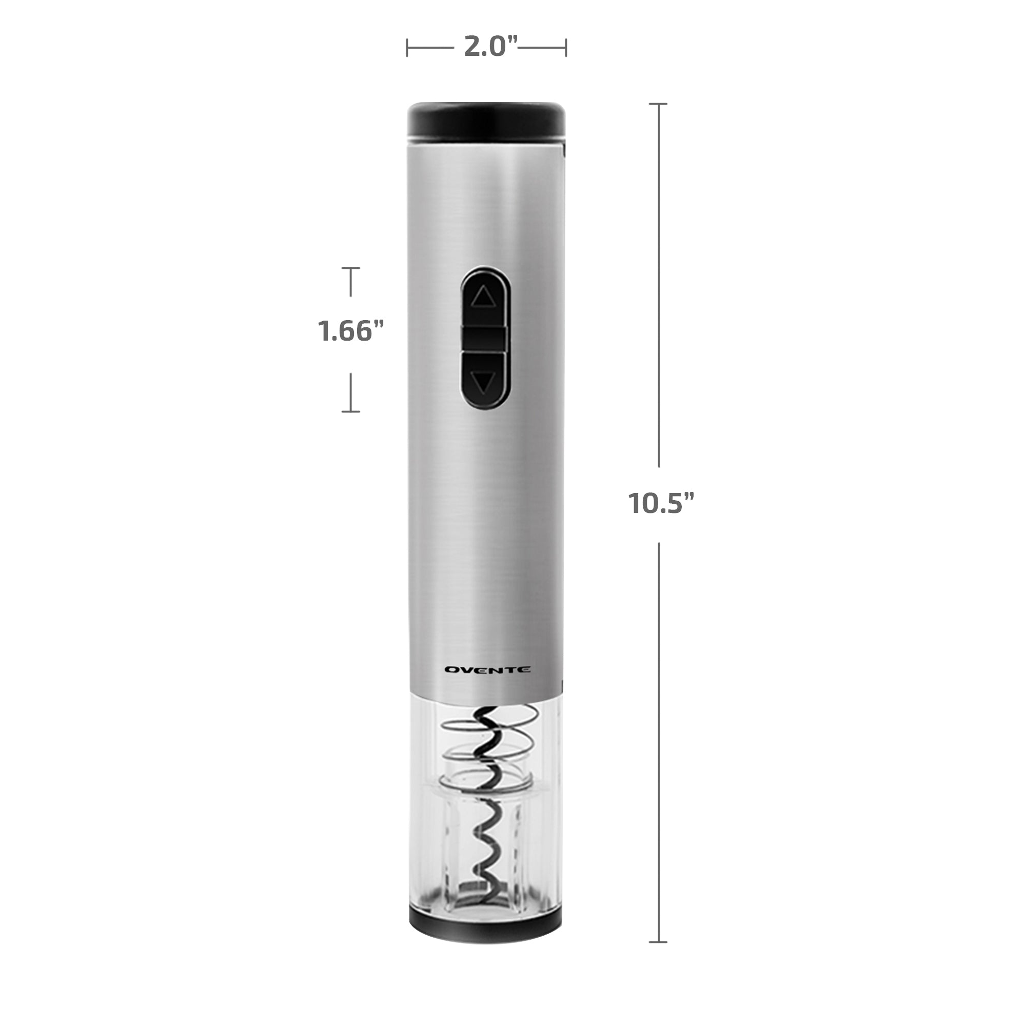 Ovente 10" Electric Wine Opener with Foil Cutter WO1381S