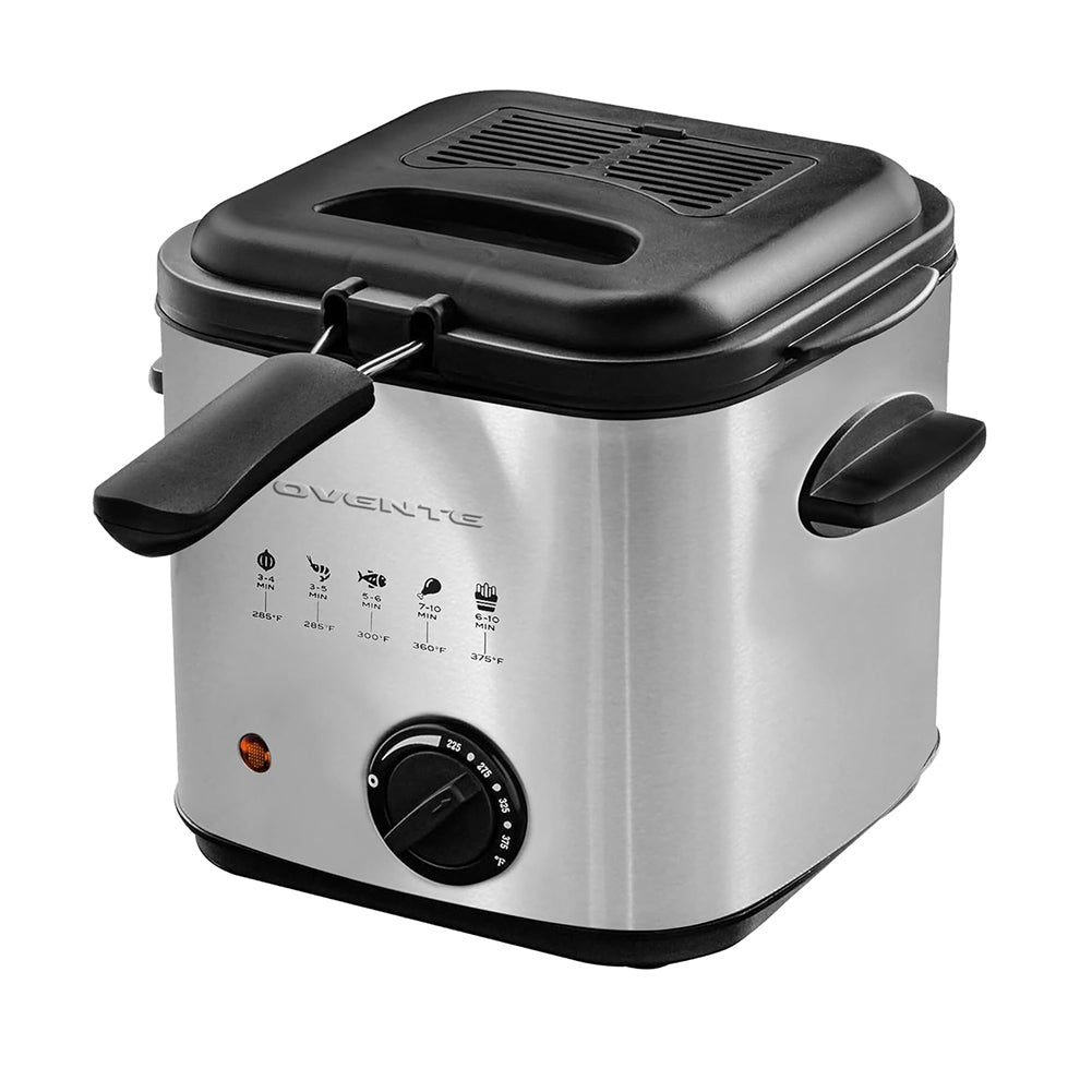 Ovente 1.5 L Electric Deep Fryer FDM1501BR