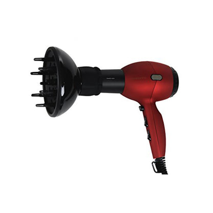 Ovente Ceramic Coated Ionic Tourmaline Hair Dryer with Diffuser and Concentrator Nozzle X3400BR