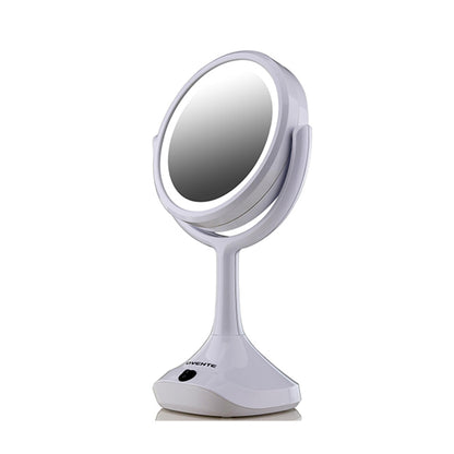 Ovente Dual-Sided LED Tabletop Makeup Mirror, White (MMT06W1X5X)