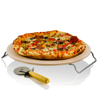 Ovente 13” Ceramic Pizza Stone BW10132