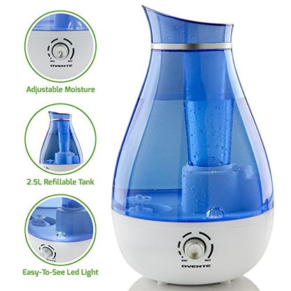 Ovente Ultrasonic Cool Mist Humidifier