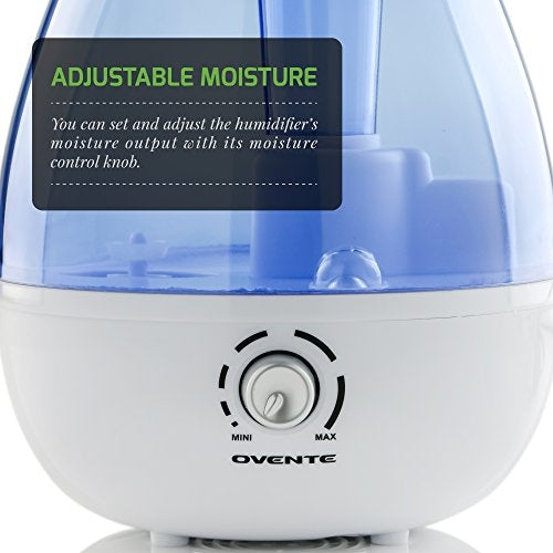 Ovente 2.5L Ultrasonic Cool Mist Humidifier HMD625BL