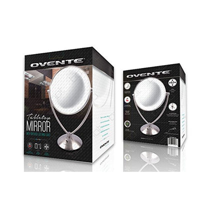 Ovente 7.5” Double Sided Tabletop Vanity Mirror with LED Light MLT75 Series