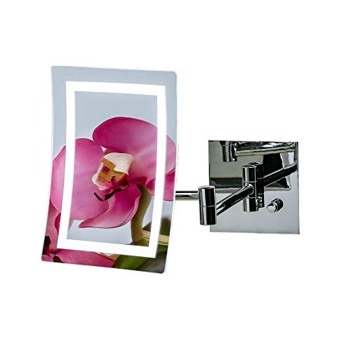 Ovente Portrait-Style Wall-Mounted Vanity Mirror with LED Light MSWA6387CH7X