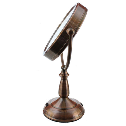 Ovente 7.5” Double Sided Tabletop Vanity Mirror with LED Light MLT42CO