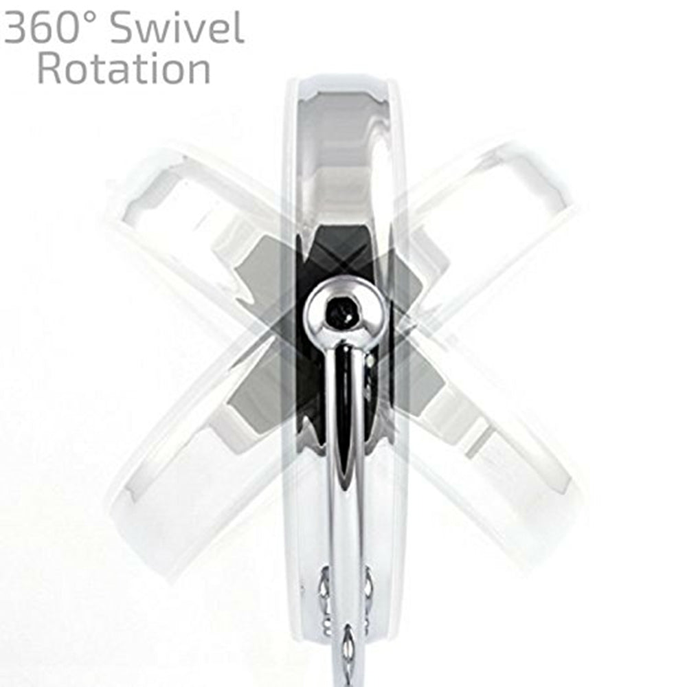 Ovente 8.5” Double Sided Tabletop Vanity Mirror with 3-Tone LED Light and Motion Sensor MPTS8385BR