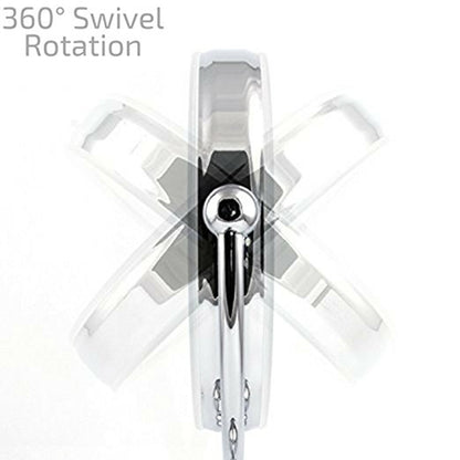 Ovente 8.5” Double Sided Tabletop Vanity Mirror with 3-Tone LED Light and Motion Sensor MPTS8385BR