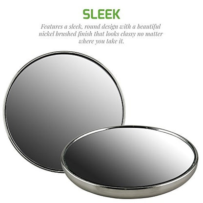 Ovente 3” Magnetic Round Mirror M100BR10x