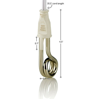 Ovente 2-Pack 300W Immersion Water Heater CH3012