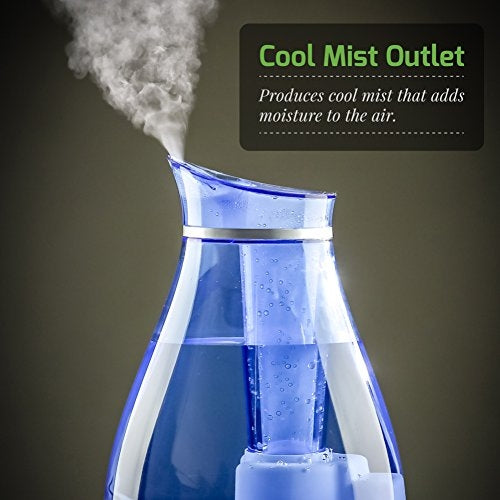 Ovente 2.5L Ultrasonic Cool Mist Humidifier HMD625BL