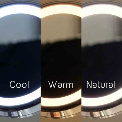 Ovente 8.5” Double Sided Wall-Mounted Vanity Mirror with 3-Tone LED Light MPWD3185 Series