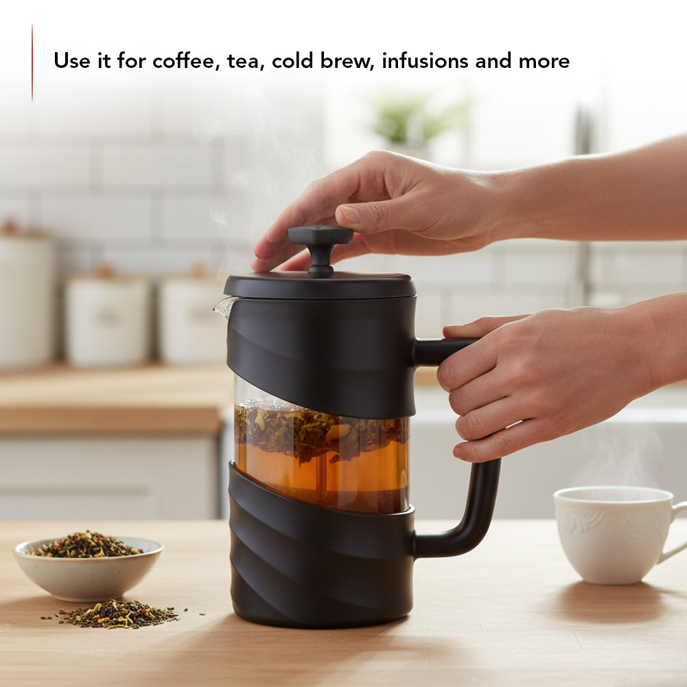 Ovente 20 oz French Press Coffee and Tea Maker FPW20B