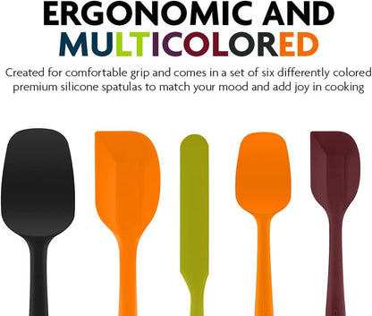 OVENTE Silicone Spatula Set of 5 SP12305LBGOPR