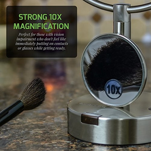 Ovente 3” Magnetic Round Mirror M100BR10x