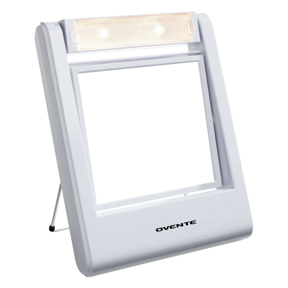 Ovente Small Double Sided Vanity Mirror with Light MLT22W