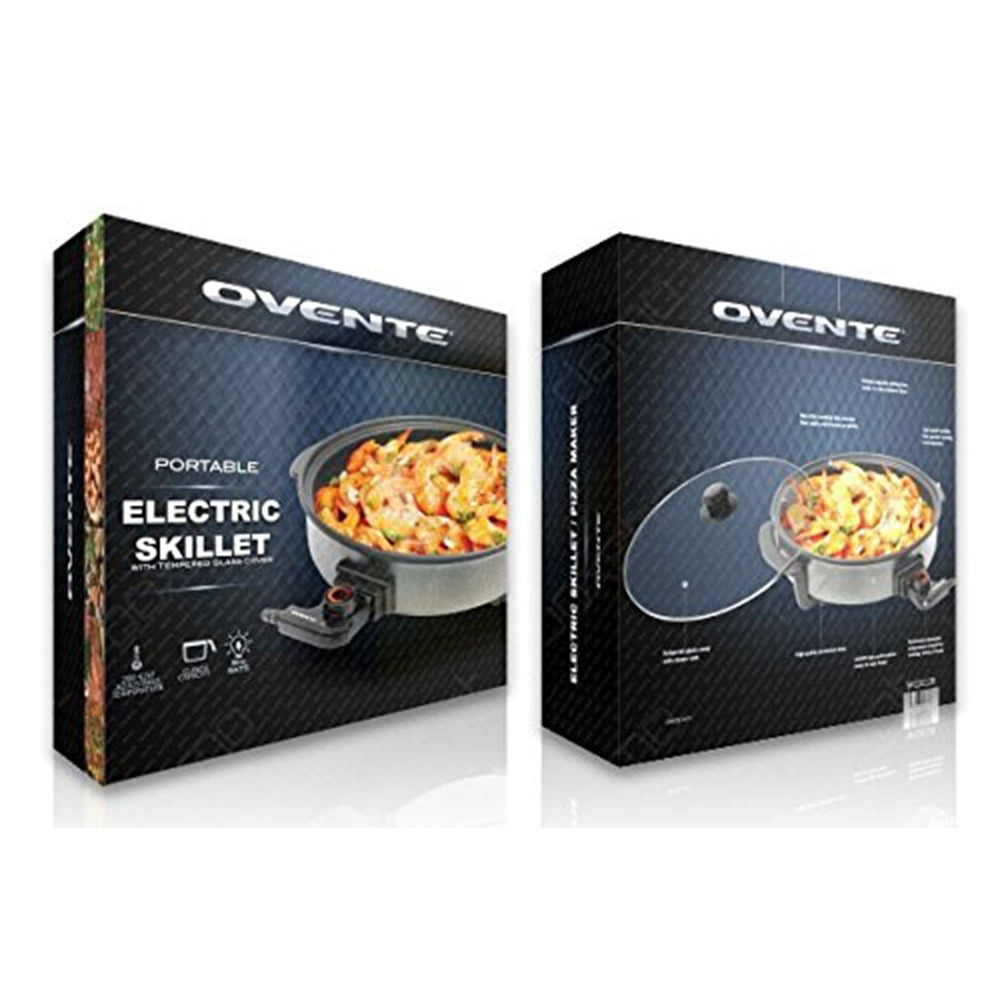 Ovente 12” Round Electric Frying Pan Skillet SK10112B