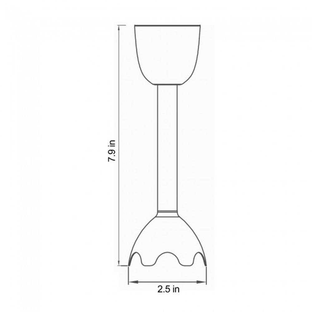Ovente Mixing Shaft Attachment For HS600 Series Hand Blenders ACPHS7020B
