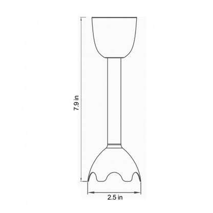 Ovente Mixing Shaft Attachment For HS600 Series Hand Blenders ACPHS7020B