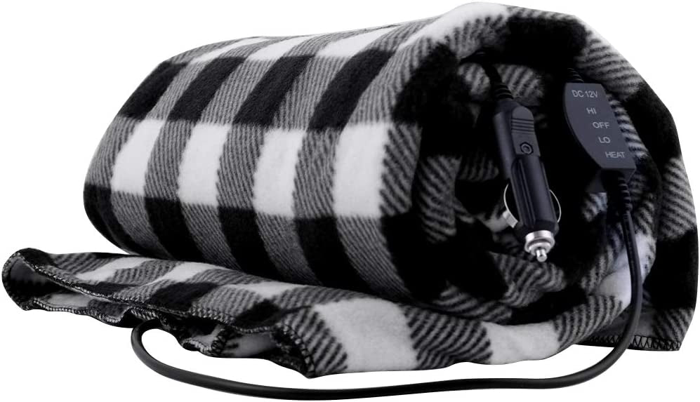 Ovente Remote Control Travel Electric Blanket BL4602BW