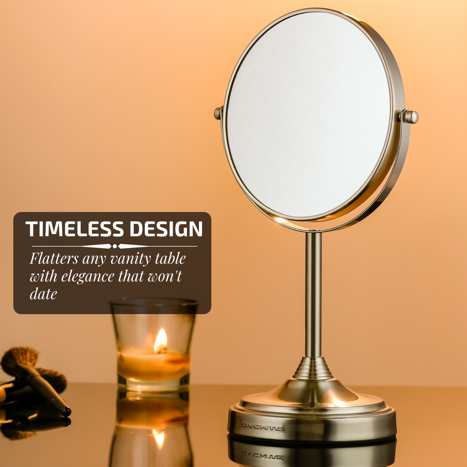 Ovente 7” Double Sided Tabletop Vanity Mirror MNLCT70 Series