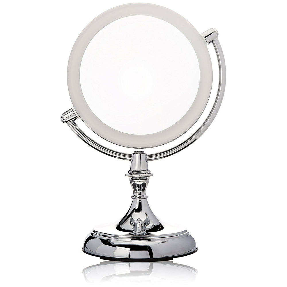 Ovente 7.5” Double Sided Tabletop Vanity Mirror with LED Light MGT75 Series