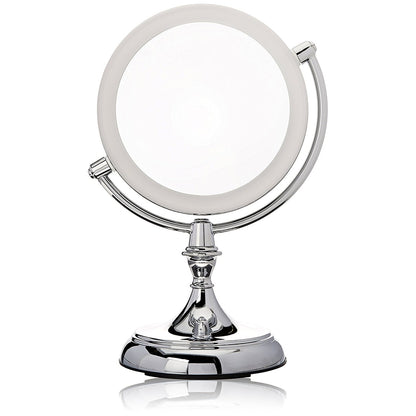 Ovente 7.5” Double Sided Tabletop Vanity Mirror with LED Light MGT75 Series