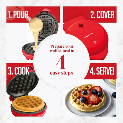 OVENTE Electric Mini Waffle Maker WM215R