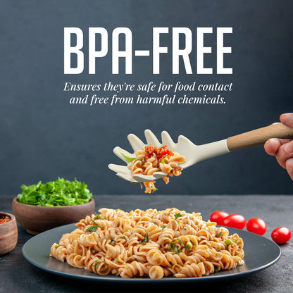 OVENTE Silicone Kitchen Cooking Utensils Set SPS17CR