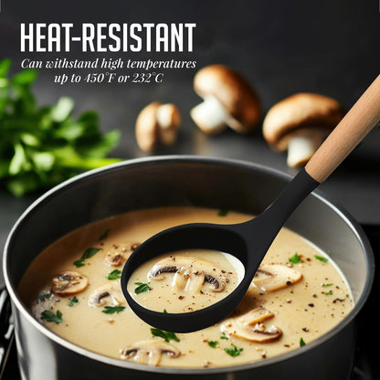 OVENTE Silicone Kitchen Cooking Utensils Set SPS17B