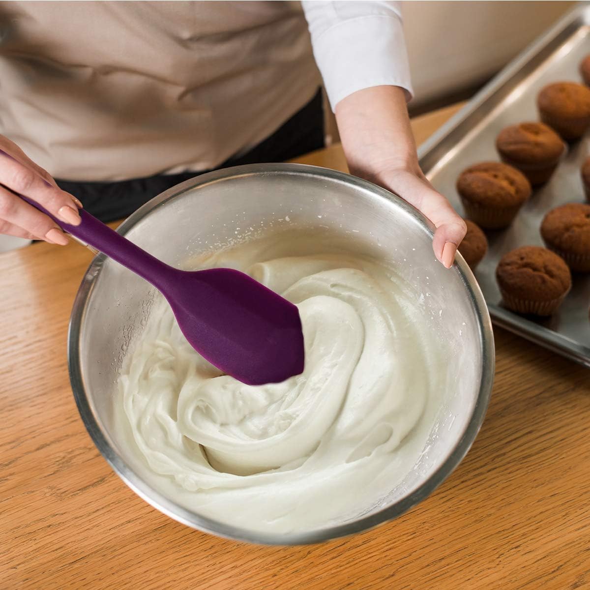 OVENTE Silicone Spatula Set of 5 SP12305LBGOPR