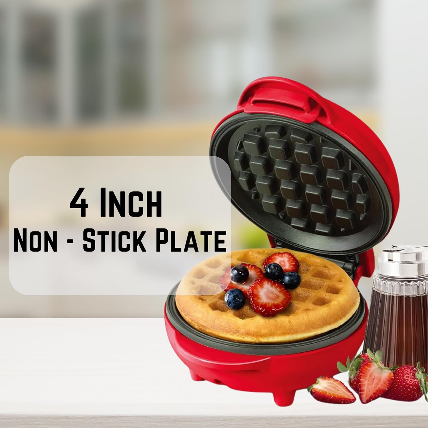 OVENTE Electric Mini Waffle Maker WM215R