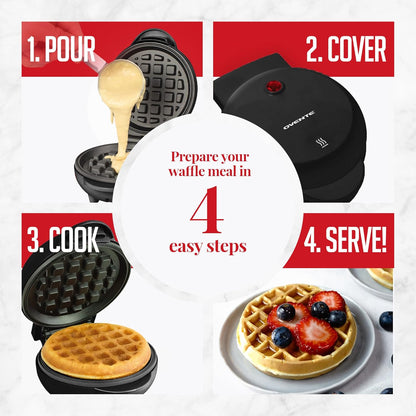 OVENTE Mini Waffle Maker Machine WM215B