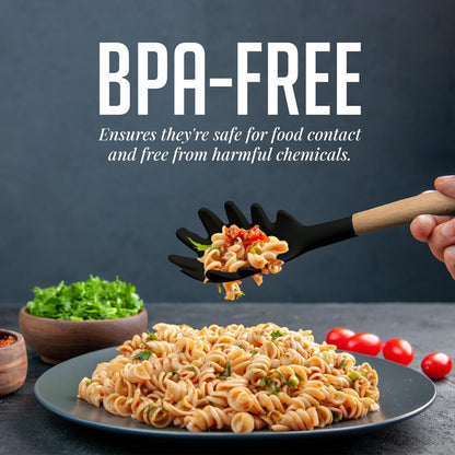 OVENTE Silicone Kitchen Cooking Utensils Set SPS17B