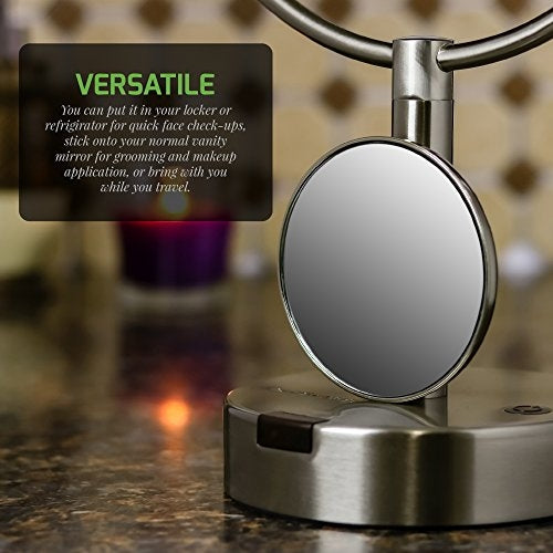 Ovente 3” Magnetic Round Mirror M100BR10x