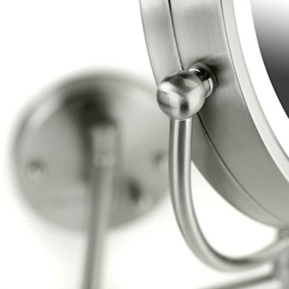 Ovente 8.5” Double Sided Wall-Mounted Vanity Mirror with 3-Tone LED Light MPWD3185 Series