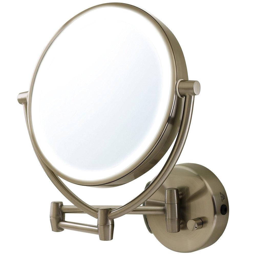 Ovente 9.5” Double Sided Wall-Mounted Vanity Mirror with LED Light MLW45 Series