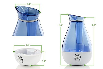 Ovente 2.5L Ultrasonic Cool Mist Humidifier HMD625BL