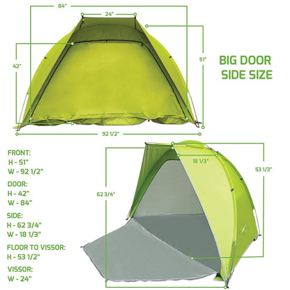 Ovente 2-Person Outdoor Dome Tent TB0174G