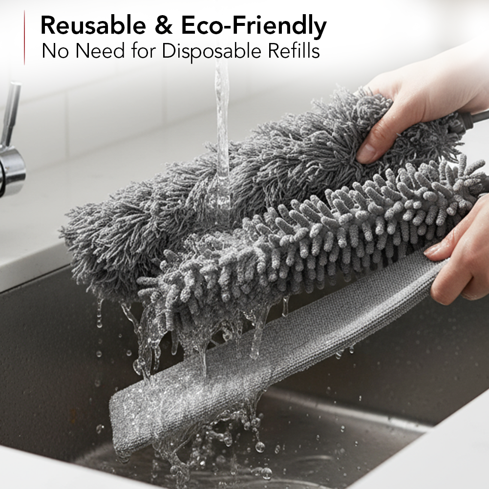 OVENTE Microfiber Duster Cleaning Set CTD1526GY