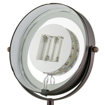 Ovente 7” Double Sided Tabletop Vanity Mirror with LED Light MCT70 Series