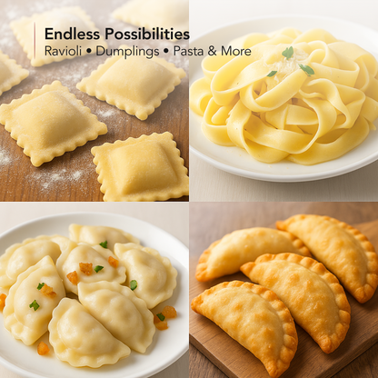 Ovente Three Wheel Pasta Cutter ACPPA7100R