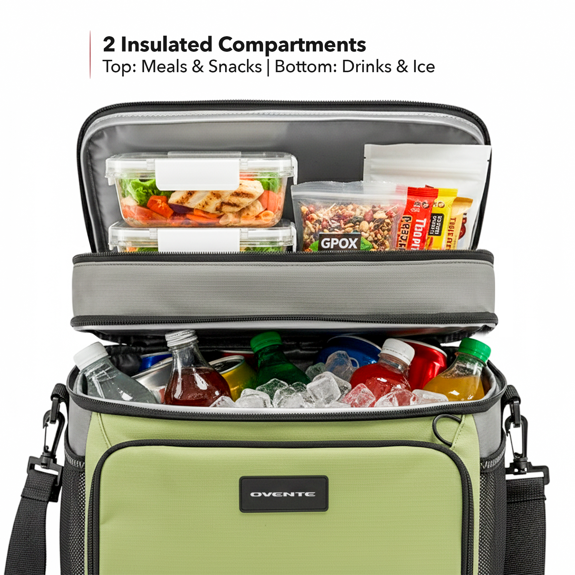 OVENTE Insulated Cooler Bag CCBI024GG